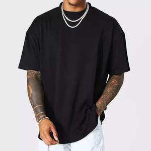 2024 Custom Men's <b>Vintage</b> Oversized <b>Tshirt</b> 100% Cotton Plus Size Heavyweight High Knitted with Digital Printing - Product Image 4