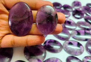 Cabochon d'améthyste violet fantaisie Pierres précieuses en vrac uniques pour la taille du lot de bijoux - Product Image 3