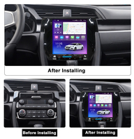 NaviFly NF nouvelle caméra panoramique à écran tactile Android 360 pour Honda Civic 2015-2020 avec jeu de voiture Android auto