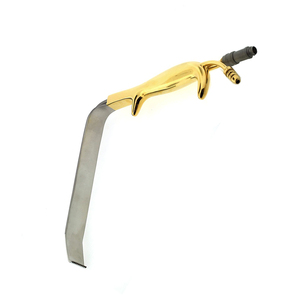 Retractor de senos dientes de doble punta 22X55mm 31cm manual chapado en oro certificado CE instrumentos de cirugía plástica acero inoxidable - Product Image 2