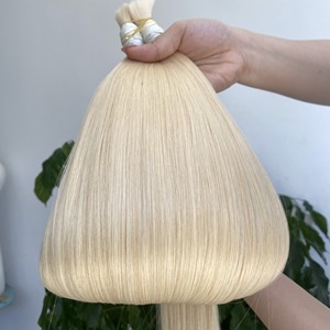 Top Qualité Prix De Gros Non Transformés Double Dessiné Vierge Blonde En Vrac Extensions de Cheveux 100% Raw Remy Cheveux Humains Du Vietnam - Product Image 4