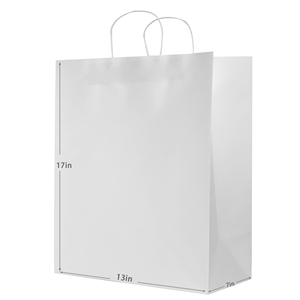 Bolsas de Papel Kraft con Logotipo Personalizado, Impresión Digital, Asas de Cuerda de Algodón, Reciclables, Estilo Clásico, para Supermercados y Exposiciones - Product Image 5