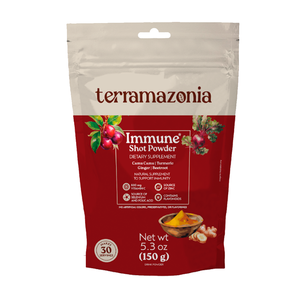 3 units of Terramazonia <b>Immune</b> <b>Shot</b> Powder Sweet Taste 5.3 oz (150g) Camu Camu Turmeric Ginger Beetroot Dietary Supplement - Product Image 1