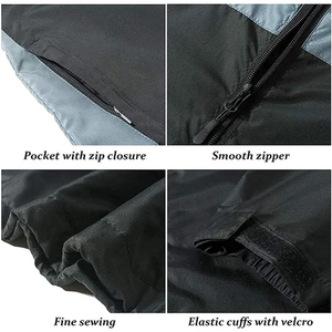 Veste de pluie légère et imperméable pour hommes pour l'extérieur, la randonnée, le golf, la course à pied, pull compressible, rangement pliable, style formel - Product Image 4