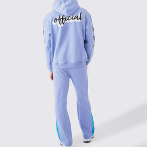 Bulk Sale Custom Logo Puff Printing Tracksuits 450GSM Oversized Clothing Winter Puff Print Tracksuit - Product Image 2