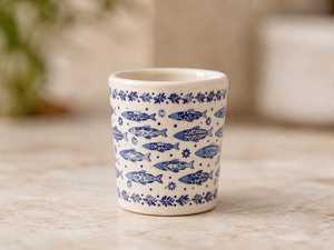 Ceramic Screen Printed Cartoon Fish Pattern Tea & Coffee <b>Mugs</b> Classic Style Dishwasher Safe Gift <b>Box</b> Packaging for Giveaways - Product Image 4