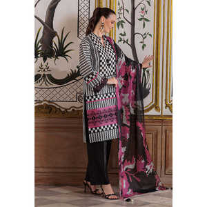 Traje de 3 Piezas para Mujer con Estampado y Borde Bordado CL-62183 - Product Image 4