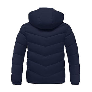 Nouveaux manteaux d'hiver légers et chauds pour hommes avec logo personnalisé, manteaux gonflés en coton, vestes matelassées - Product Image 2