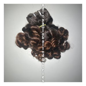 Cabello virgen rizado de bebé indio crudo 100% cabello humano donante único trama doble cutícula sin procesar cabello de templo alineado - Product Image 3