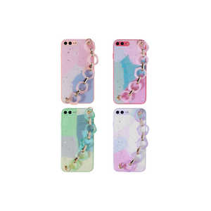 Funda de Silicona Verde de Lujo Netzy para iPhone 8 Plus con Diseño Brillante, Cubierta Trasera Electrochapada con Correa de Mano y Soporte - Product Image 3