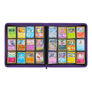 Reliure à cartes en cuir PU de qualité supérieure avec fermeture éclair, 12 pochettes, imperméable, pour TCG MTG Yugioh Pokemoned Kpop Photocards Album de cartes - Product Image 1