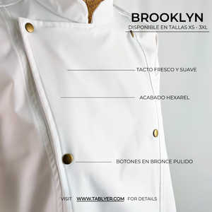 Chaqueta de Chef Estilo Brooklyn con Cuello Mao, Estilo de Ropa de Trabajo para Primavera - Product Image 4