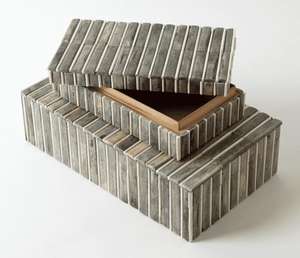 กล่องของขวัญสำหรับตกแต่งบ้านทรงสี่เหลี่ยมผืนผ้าสวยงามสลักลายกระดูกจากอินเดีย - Product Image 4