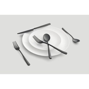 ชุดเครื่องใช้บนโต๊ะอาหารสแตนเลสเคลือบสีดำด้านสำหรับบ้านโรงแรมมิเรอร์ขัดเงาเครื่องครัวสำหรับงานปาร์ตี้ - Product Image 2