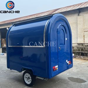 Cuisine mobile sur mesure en acier inoxydable, remorque alimentaire entièrement équipée, kiosque de restauration rapide, chariot à pizza et café à vendre - Product Image 4