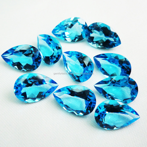 Topaze bleue de Londres naturelle en forme de poire de qualité supérieure, parfaite pour les bagues, les pendentifs et les sertissages de bijoux aux prix de gros les plus bas OEM - Product Image 5