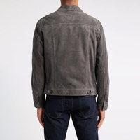 Chaqueta de Cuero de Oveja para Hombre, Estilo Urbano, Cierre con Botones de Cuerno, Impermeable, Transpirable, Estándar para Invierno