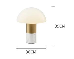 Tối Giản Sáng Tạo Nấm Có Thể Sạc Lại Ánh Sáng Ban Đêm Nghệ Thuật LED Xách Tay Bàn Bằng Đá Cẩm Thạch Phòng Khách Phòng Ngủ Bảng Đèn - Product Image 6