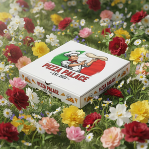 กล่องพิซซ่ากระดาษคราฟท์แบบกำหนดเองขนาด12 "14" 16 "35ซม. ของเวียดนามพิมพ์โลโก้ตามสั่งเป็นมิตรต่อสิ่งแวดล้อมไมโครเวฟรีไซเคิลได้ - Product Image 5