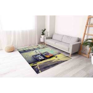 Tapis en chenille Banksy 'Life is Short' - Tapis antidérapant Street Art - Product Image 5