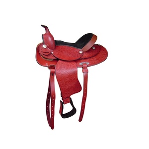 Selle Western en cuir la plus vendue couleur personnalisée Wild West Cowboy Pleasure Trail Selle avec fantaisie cousue Sport équestre - Product Image 1