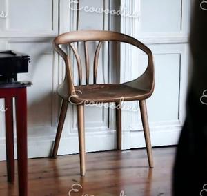 เก้าอี้จัดเลี้ยงแบบสแกนดิเนเวียเก้าอี้โรงแรมทำจากไม้เนื้อแข็งเก้าอี้รับประทานอาหารกลางแจ้ง - Product Image 1