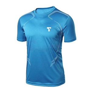 T-shirt de sport pour homme en coton/polyester, manches courtes, col rond, doux, léger, séchage rapide, respirant, écologique - Product Image 1