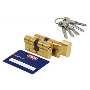 ชุดกระบอกสูบ ABUS D10 + KD10MM 35/50 + 35K/50ทองเหลือง, 5.2คลาส, 5ปุ่ม - Product Image 1
