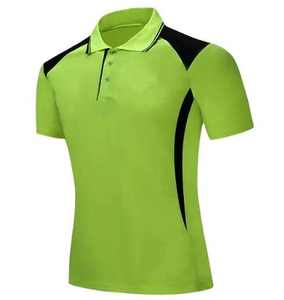 เสื้อโปโลแขนสั้นสำหรับผู้ชายเสื้อคอตตอนปักโลโก้แบบกระดุมออกแบบได้ตามต้องการ - Product Image 1