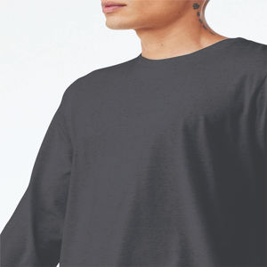 Haute qualité mode pas cher en gros personnalisé sonnerie T-shirt haute qualité 100% à manches longues coton hommes t-shirts OEM entretenu - Product Image 5