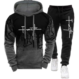 Chándal con estampado personalizado Tech Fleece y cremallera para hombre, chándal XL de talla grande para correr, chándal de gimnasio con logotipo estampado, chándal para correr - Product Image 4