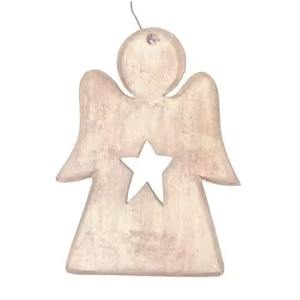 Adornos de madera de estrella Adornos colgantes de madera para decoración del hogar - Product Image 4