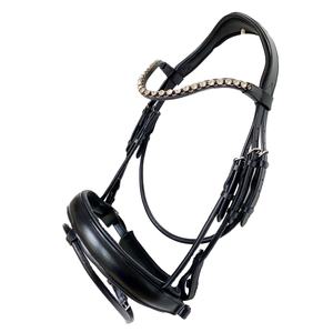 BRIDE HANOVERIENNE EN CUIR NOIR ROSÉ OR ROSE OU BANDE BLANCHE - Product Image 1