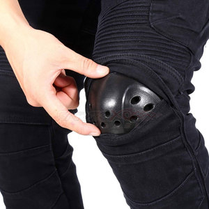 กางเกงยีนส์มอเตอร์ไซค์สำหรับแข่งรถปี 2023 กันน้ำ กันลม ระบายอากาศ ป้องกันการเสียดสี สำหรับผู้ชาย สวมใส่สบาย ยืดหยุ่น พร้อมอุปกรณ์ป้องกัน - Product Image 4