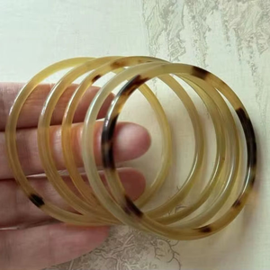 Natural Buffalo Horn <b>Wristlet</b> Bracelet Natural Crafts Bangles WomenJewelry High by crescent crafts - Product Image 6