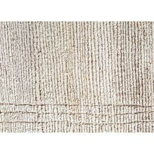 Tapis en laine afghane noué à la main de couleur unie ivoire, motif abstrait, rectangulaire, pour salon et couloir, Re-1428 - Product Image 3