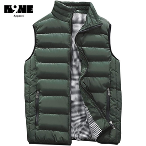 Toile de veste bouffante à col montant formel d'automne avec impression bouffante brodée fermeture à glissière courte longueur Service OEM - Product Image 1