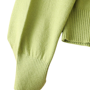 Suéter Clásico de Punto para Mujer, Cuello Redondo, Manga Larga, Puños Acanalados, Suave, Informal, Corte Regular, Cálido, para Uso Diario - Product Image 3