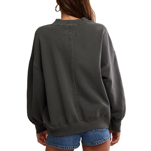 Novedad: Sudadera de Forro Polar Transpirable con Estampado Digital por Sublimación, Cuello Redondo, Algodón Suave, para Mujer, con Logotipo Personalizado, Estilo Urbano de Invierno - Product Image 5