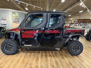 รถอเนกประสงค์สำหรับพักผ่อน Ridge Crew Platinum Ranch Edition ระบบปรับอากาศ สีแดงเข้มเมทัลลิก/สีดำอีโบนี 999 ซีซี สปอร์ต UTV พร้อมส่งออก - Product Image 3