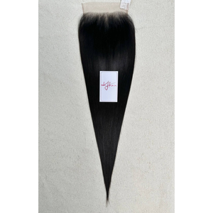 2x6 Double Drawn Machine Double Weft <b>Lace</b> <b>Closure</b> Straight Vietnamese Virgin Human Hair Preplucked Natural Hairline Transparent - Product Image 1