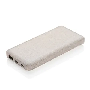 Powerbank Promozionale Sostenibile da 10.000mAh in Fibra di Grano, Gadget Ecologico - Product Image 1