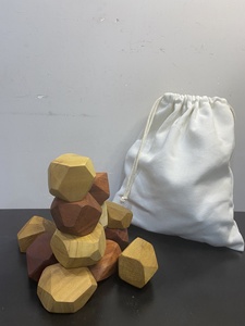 Precio al por mayor, bloques de madera Tumi Ishi/juego de bloques de construcción de madera de color/juguete de madera para niños de Vietnam - Product Image 5