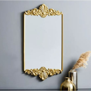Espejo decorativo de pared con forma de rectángulo clásico, mesa de maquillaje más vendida, baño, sala de estar, dormitorio, espejo de pared a precio barato - Product Image 1