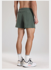 Shorts de sport pour hommes à séchage rapide en polyester, avec fermetures éclair, pour l'entraînement et le jogging, vente en gros - Product Image 5