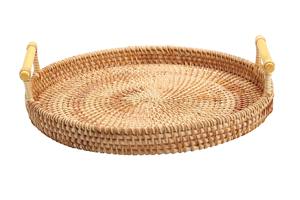 Bandeja de Arte de Conchas Marinas de Ratán Hecha a Mano, Idea de Regalo de Navidad para Servir Comida y Hermosa Decoración del Hogar - Product Image 5