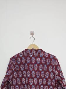 Estilo bohemio Jaipur bordado chaquetas Vintage Reversible indio Kantha chaquetas Indigo impreso tejido a mano al por mayor - Product Image 4