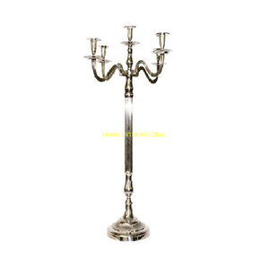 Aluminum <b>Gold</b> 5 Arm Candelabra <b>Candle</b> Holder Classic Tall Metal <b>Candle</b> Stand Wedding Table Centerpiece Decorative <b>Candle</b> Holders - Product Image 6