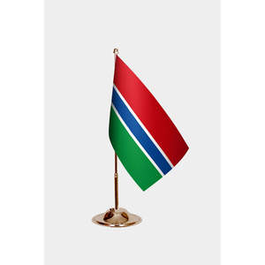 Drapeaux de bureau de Gambie avec techniques d'impression numérique pour les graphiques - Product Image 2