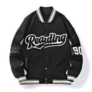 High Quality Heavy Chenille Fabric Men's Vintage Baseball Letterman <b>Jacket</b> Best High Street Style Varsity Embroidered <b>Patchwork</b> - Product Image 1